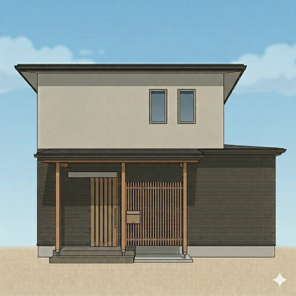 家の中心に本棚がある家