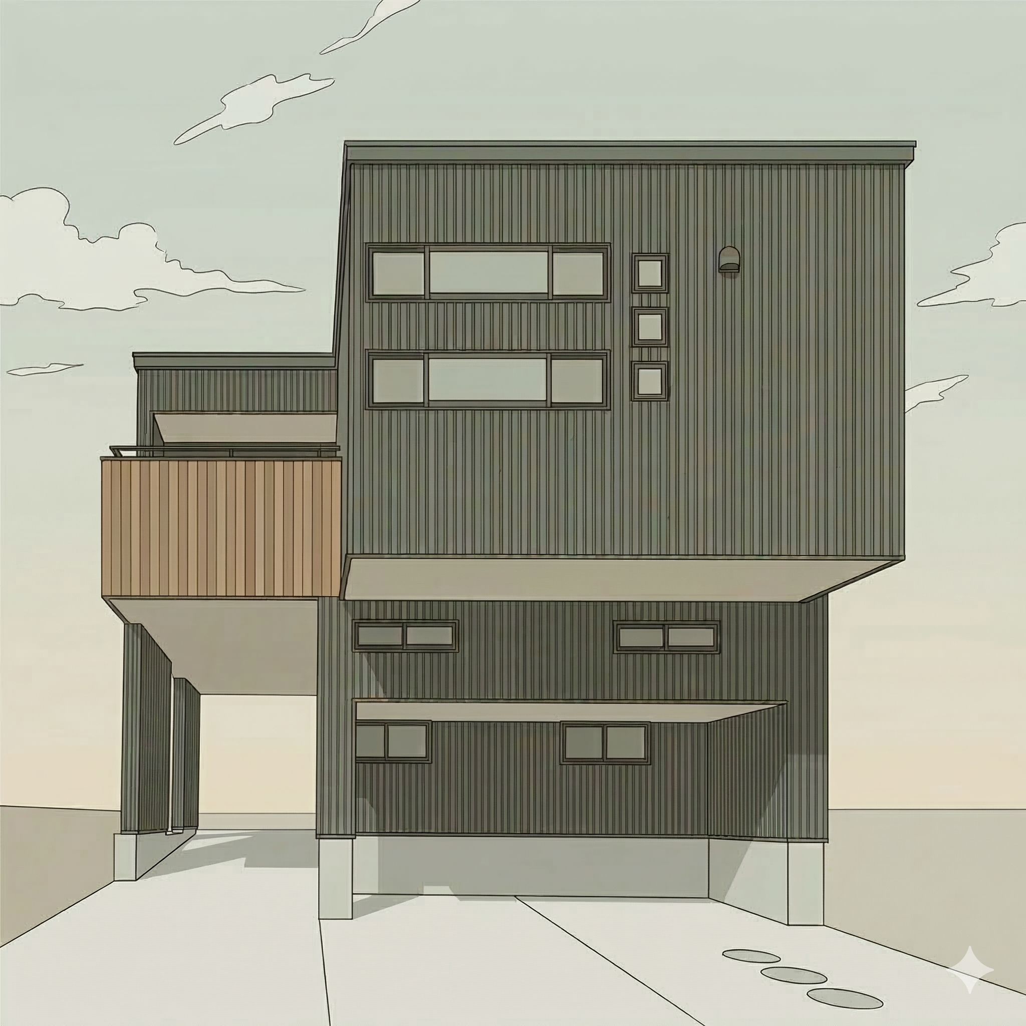 2階が1階の2倍の家