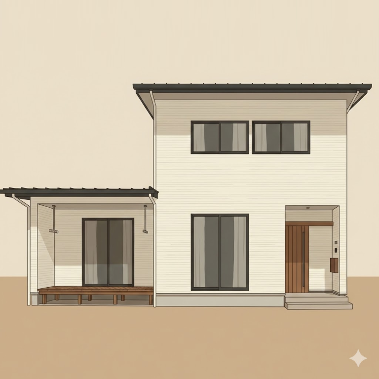 桧無垢フローリングのナチュラルで明るい家